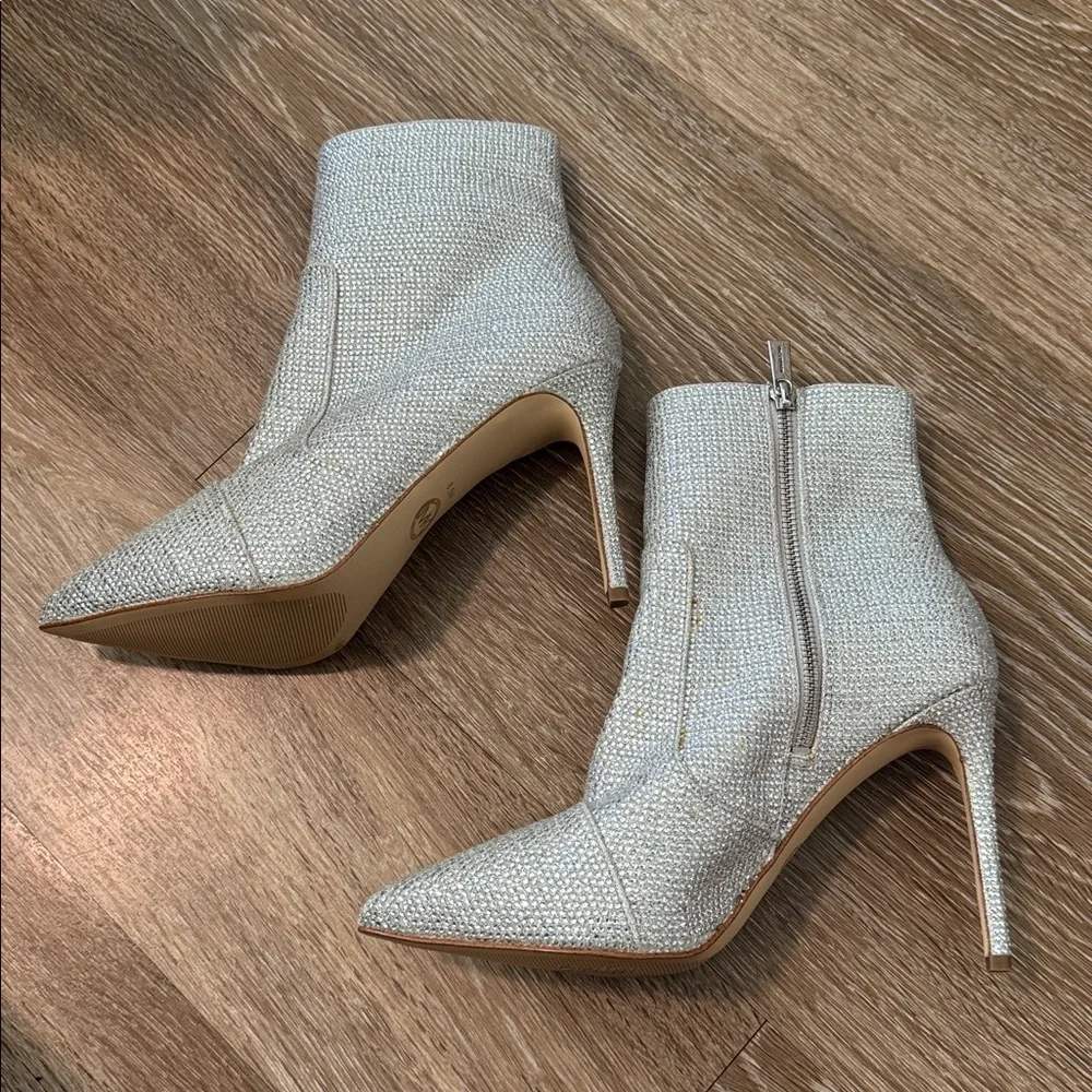 Michael Kors Sequined Heeled Booties - Picture 2 of 7